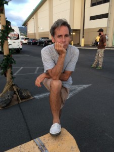 Sean Mannion on the set of Aloha. Dec., 2013. Picture courtesy of Andy Fischer. © 2015 The Uncool.