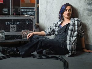 Keisha Castle-Hughes as Donna in Roadies. Photo: Mark Seliger/SHOWTIME